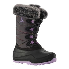 Kamik Winterstiefel Snowangel - Made in Canada, wasserdicht - charcoalgrau/violett Mädchen